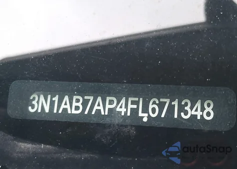 2015 Nissan Sentra Sv z USA, uszkodzony, nr VIN 3N1AB7AP4FL671348